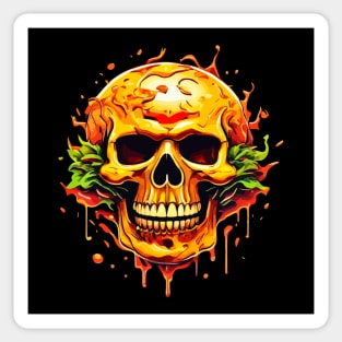 BURGER SKULL Sticker